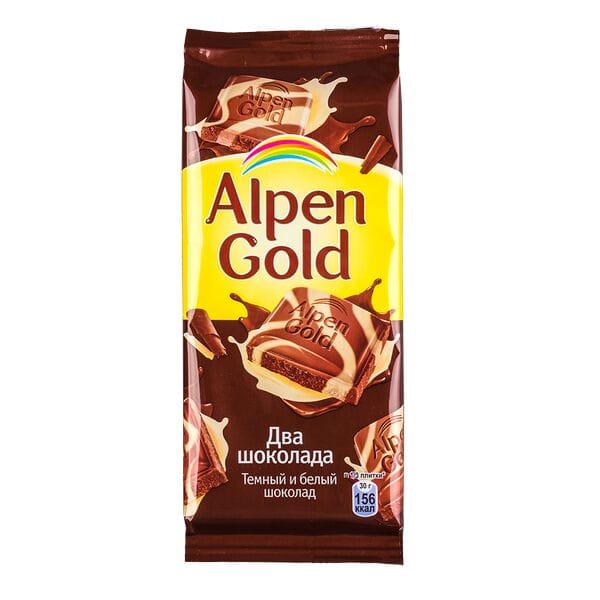 Шоколад "Alpen Gold" 80г, два шоколада Шоколад "Alpen Gold" 80г, два шоколада